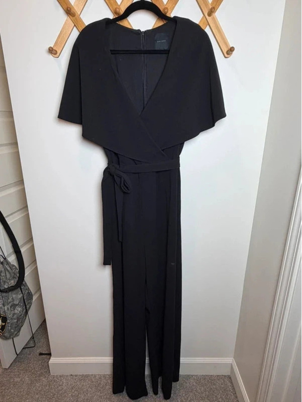 Alex Marie Black Wrap Jumpsuit – Size 18
